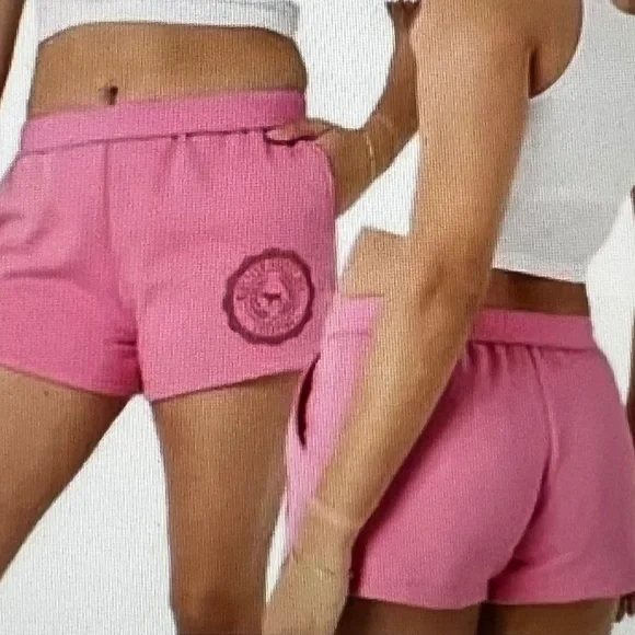 Victorias Secret PINk Campus Fold over Waist Shorts Size L AND ST Sport Bra - Picture 2 of 13